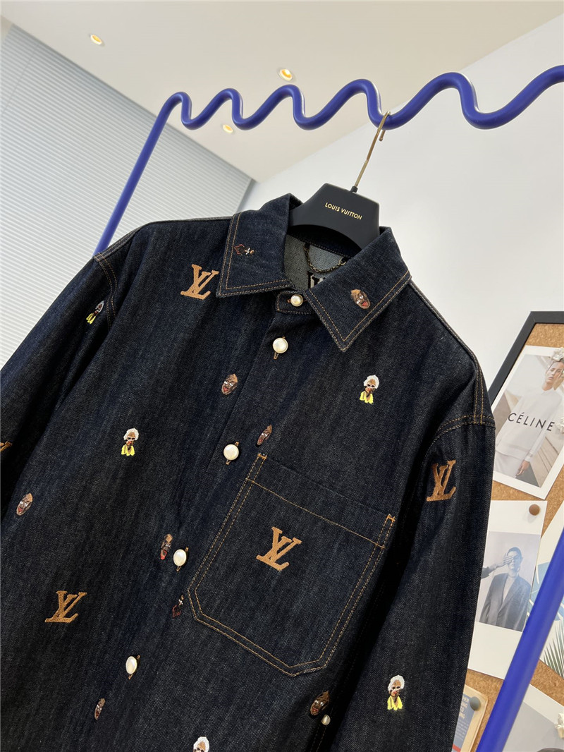 louis vuitton LV new denim jacket replica clothes