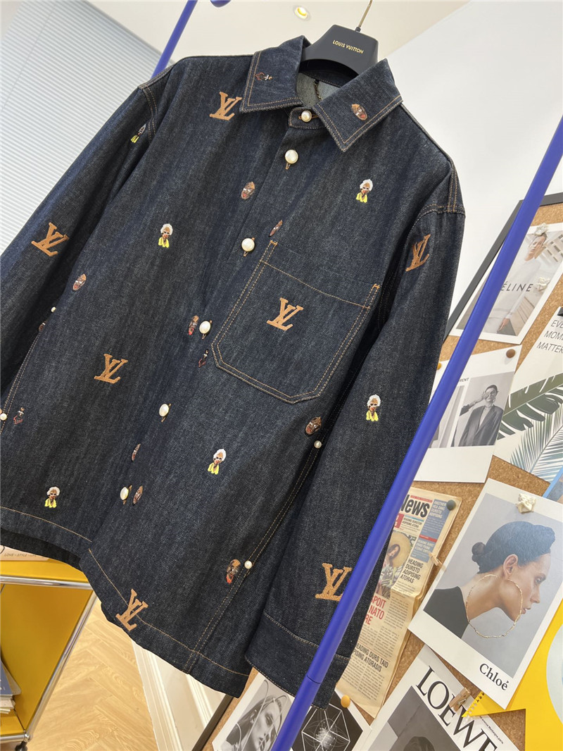 louis vuitton LV new denim jacket replica clothes