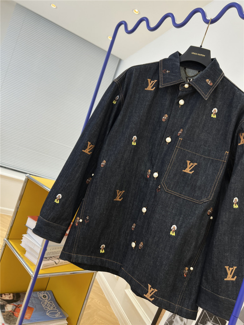 louis vuitton LV new denim jacket replica clothes