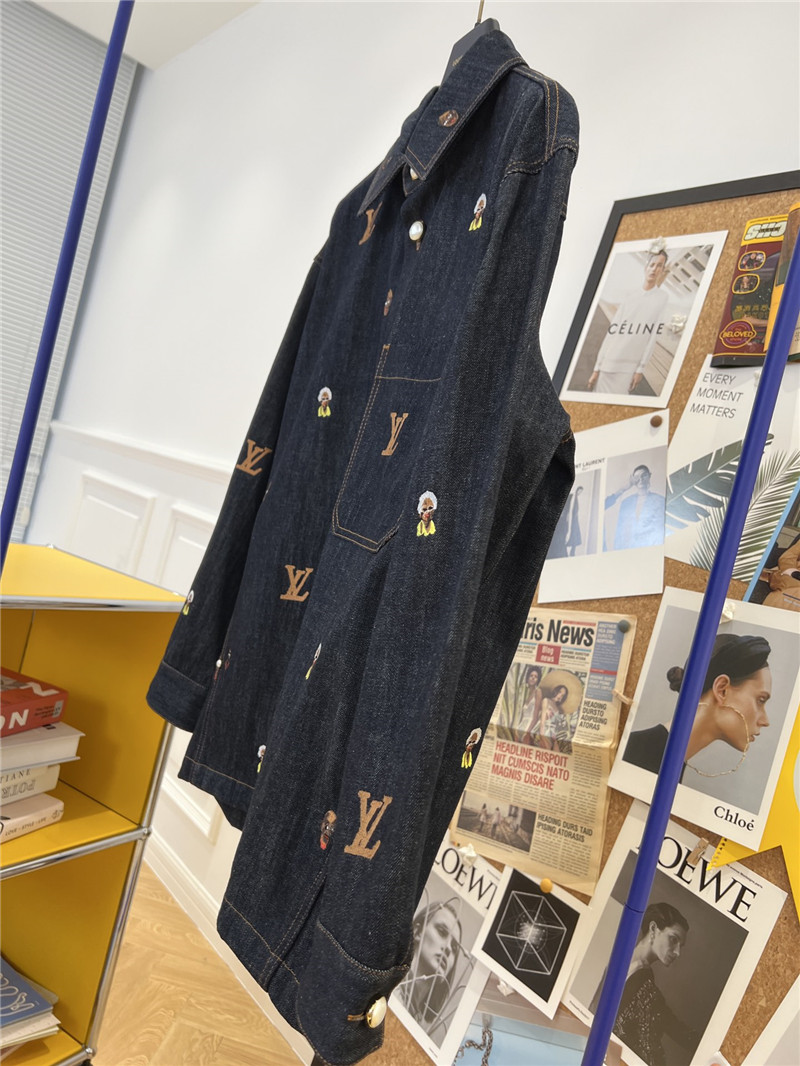 louis vuitton LV new denim jacket replica clothes