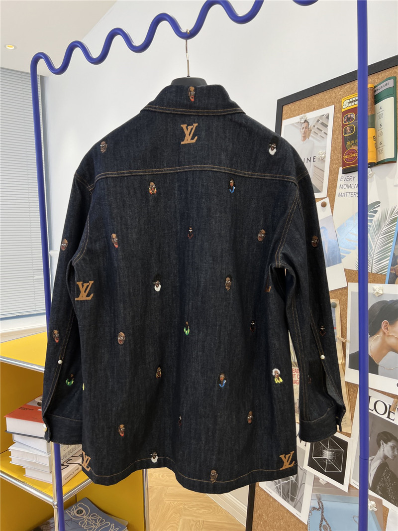 louis vuitton LV new denim jacket replica clothes