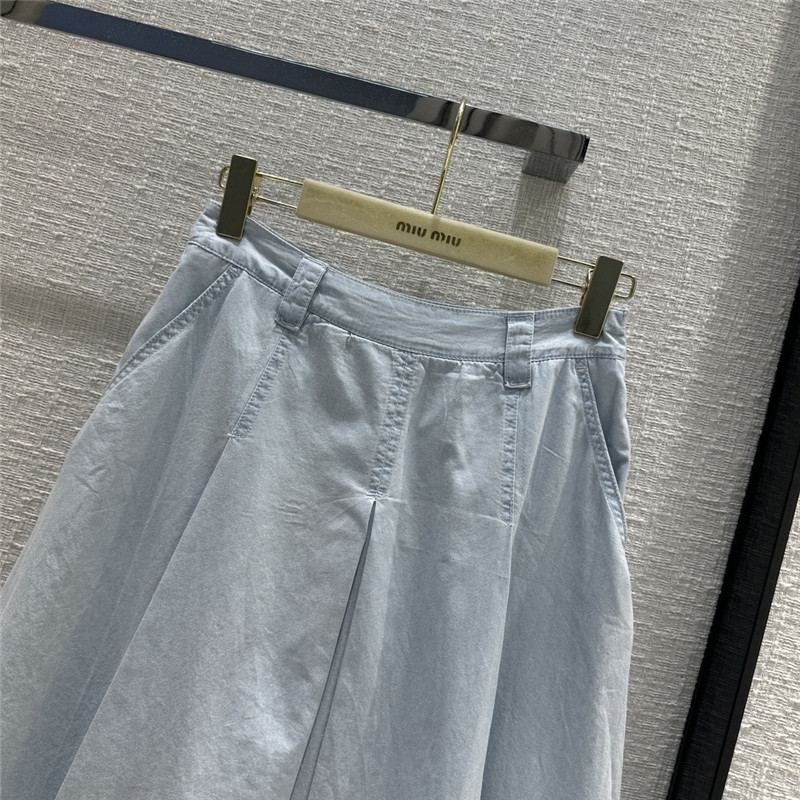 miumiu denim pleated skirt replica d&g clothing