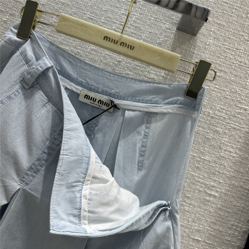 miumiu denim pleated skirt replica d&g clothing