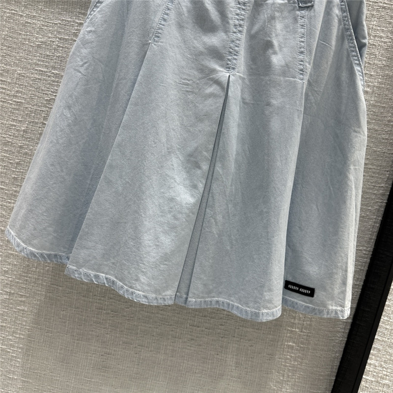 miumiu denim pleated skirt replica d&g clothing