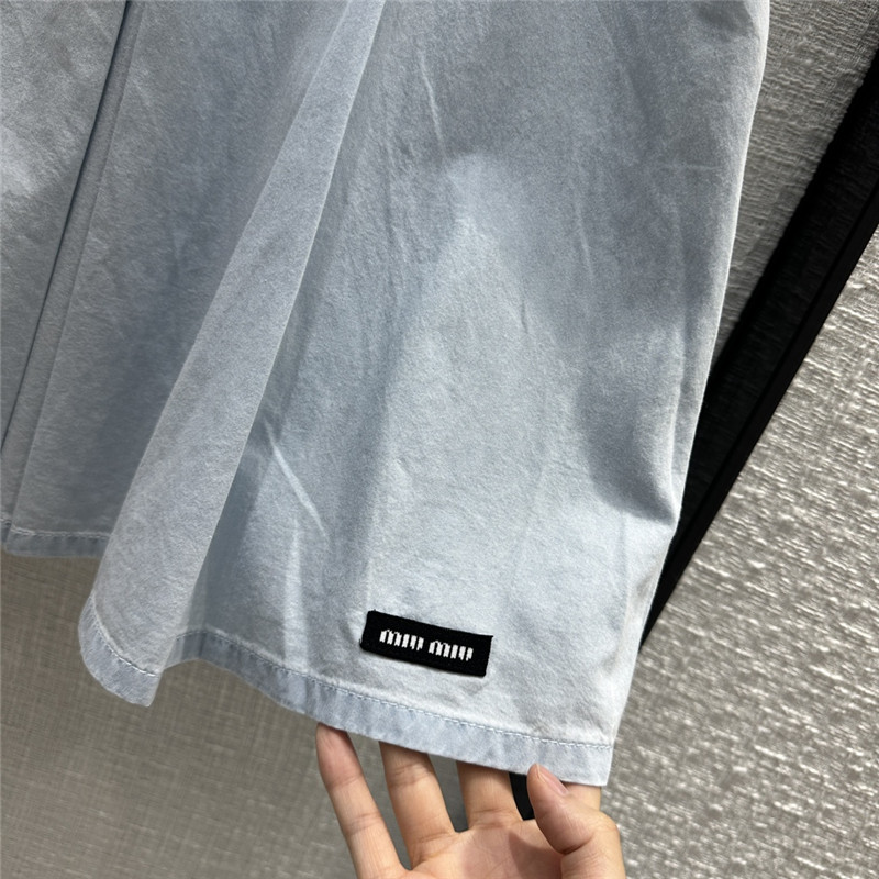 miumiu denim pleated skirt replica d&g clothing