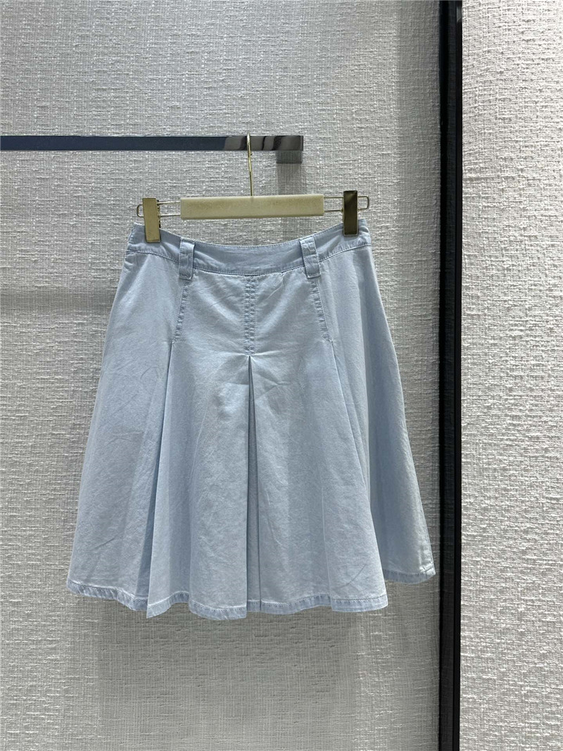 miumiu denim pleated skirt replica d&g clothing