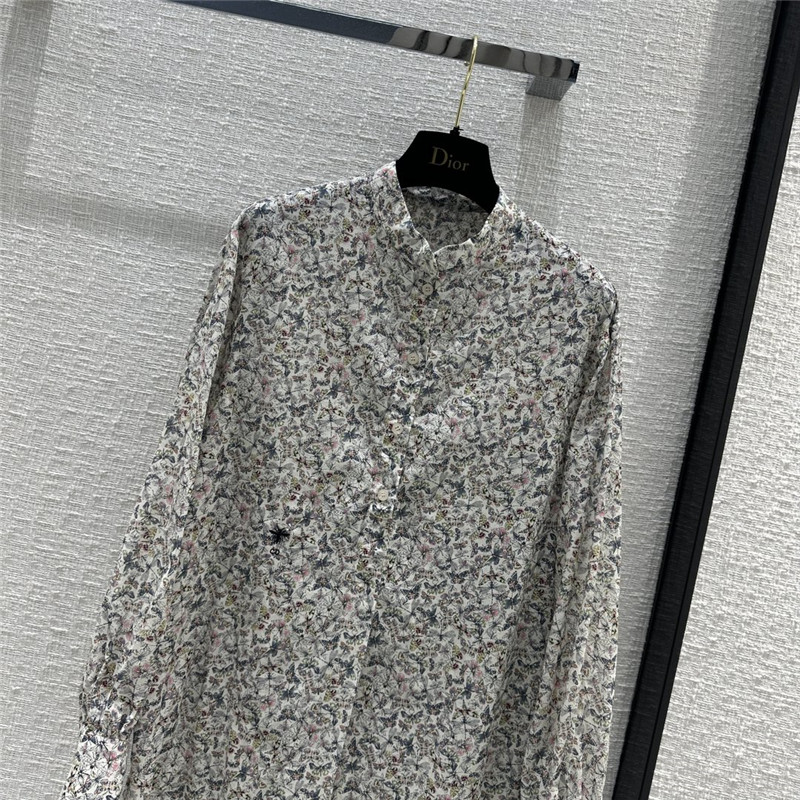 D10r dragonfly print long sleeve shirt replica designer clothes