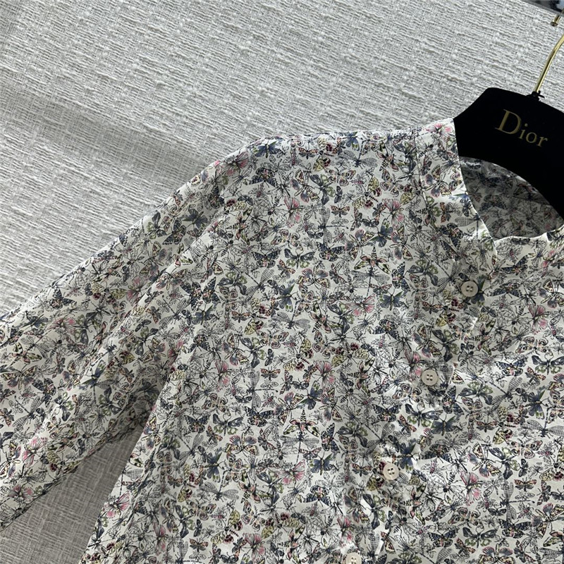 D10r dragonfly print long sleeve shirt replica designer clothes