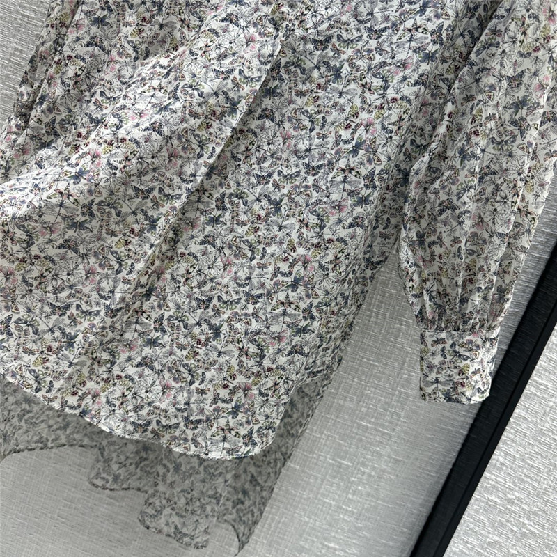 D10r dragonfly print long sleeve shirt replica designer clothes