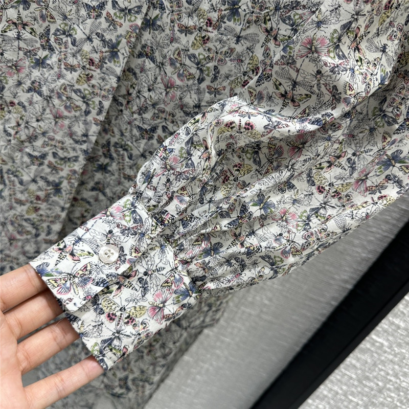 D10r dragonfly print long sleeve shirt replica designer clothes