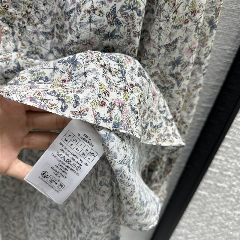 D10r dragonfly print long sleeve shirt replica designer clothes