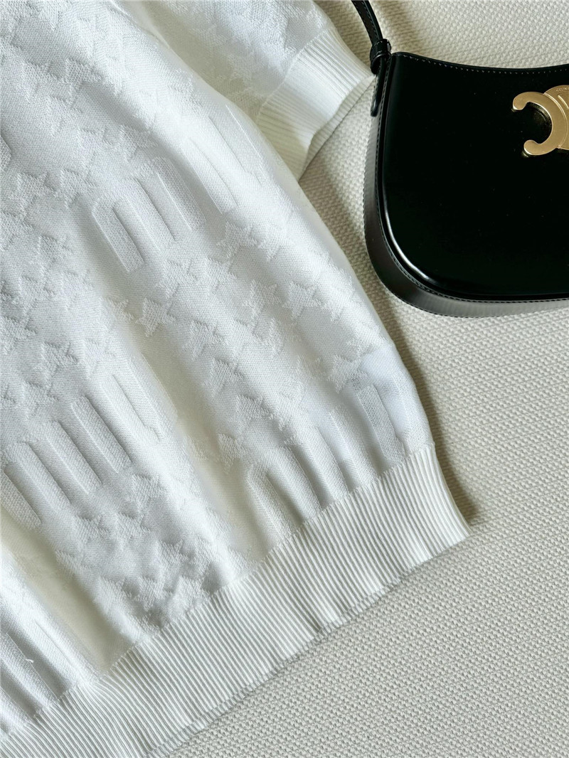 M1um1u thin jacquard top replica d&g clothing