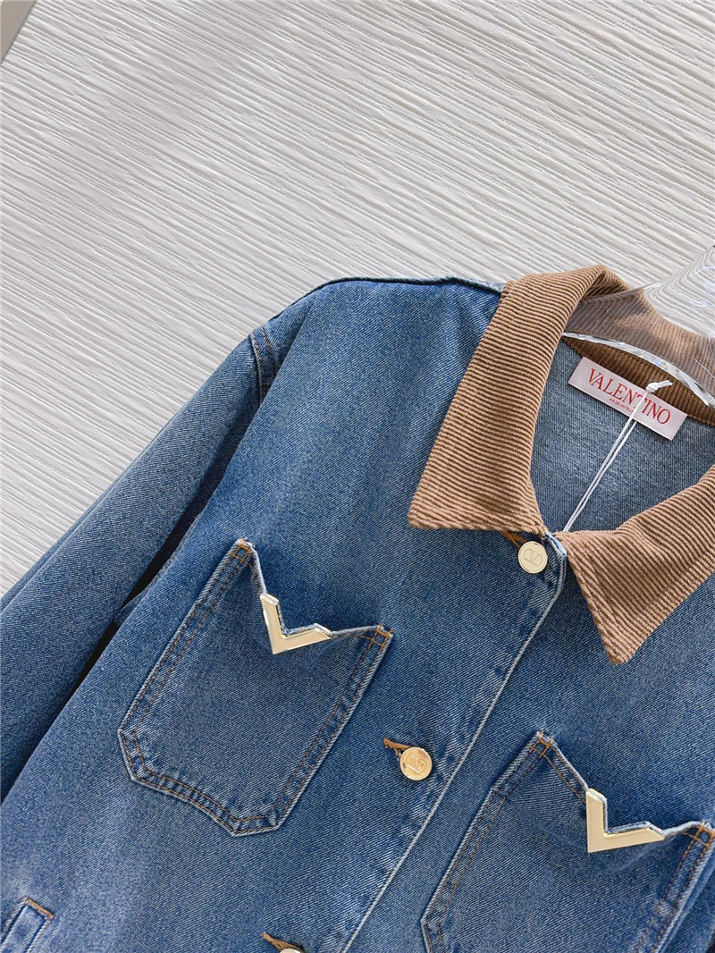 Va1e*ntin0 denim jacket cheap replica designer clothes