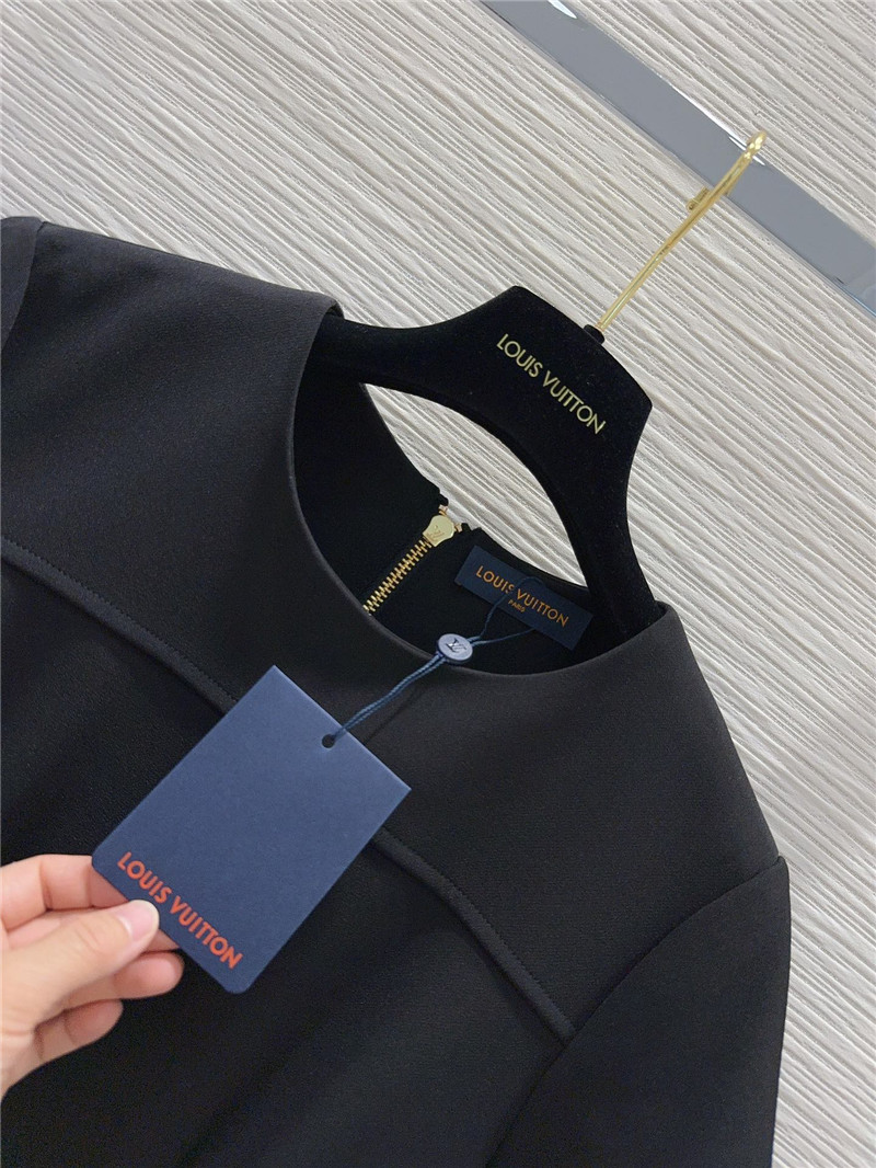 louis vuitton LV Hepburn style short-sleeved dress replica clothes