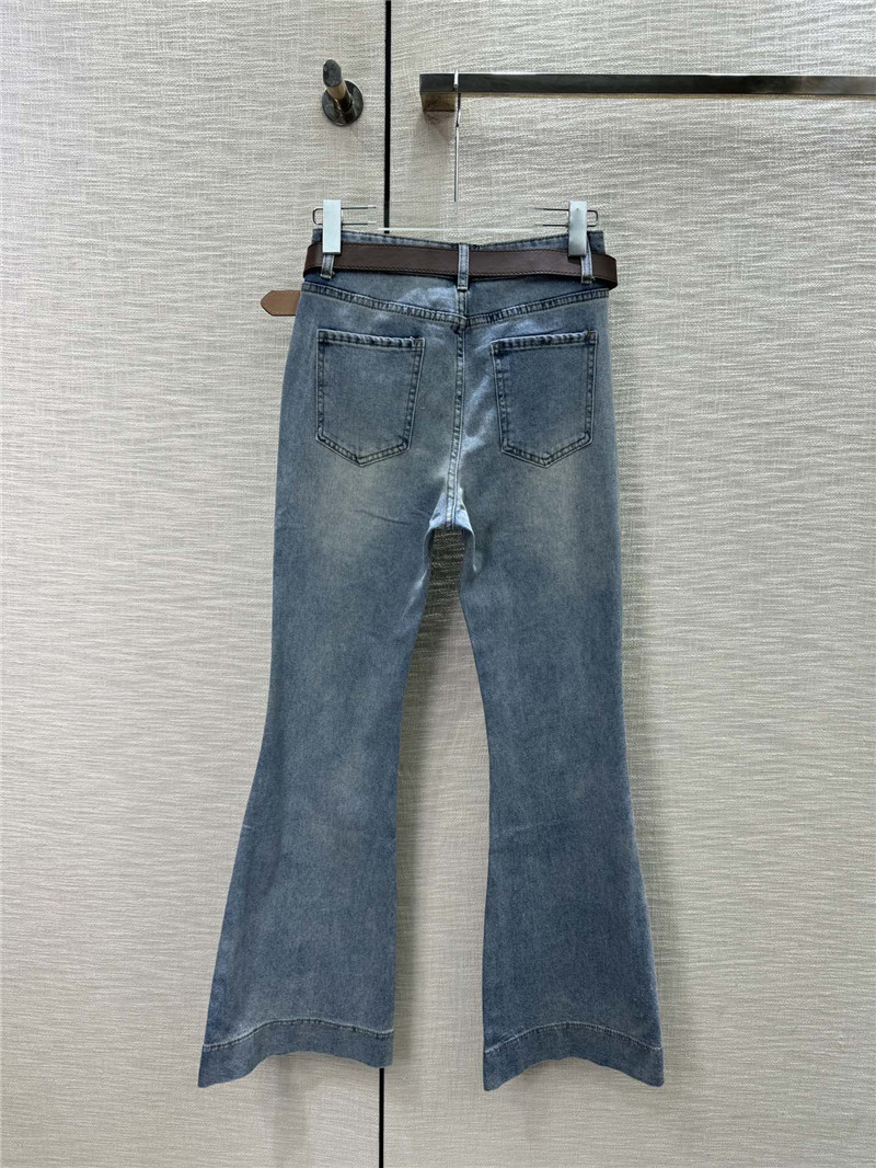 L0ew* high waist bootcut jeans replica clothing