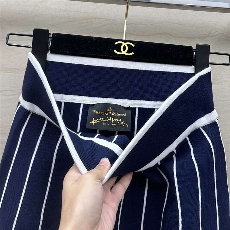 Vivienne Westwood high-waisted knitted mini skirt replica clothes