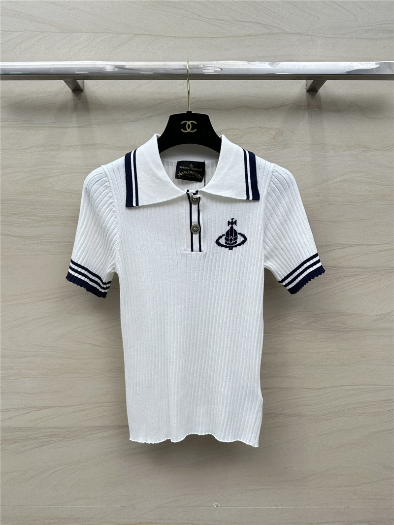 Vivienne Westwood Polo collar top replicas clothes