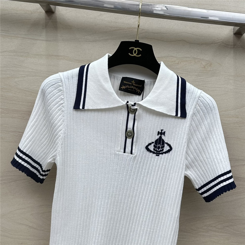 Vivienne Westwood Polo collar top replicas clothes