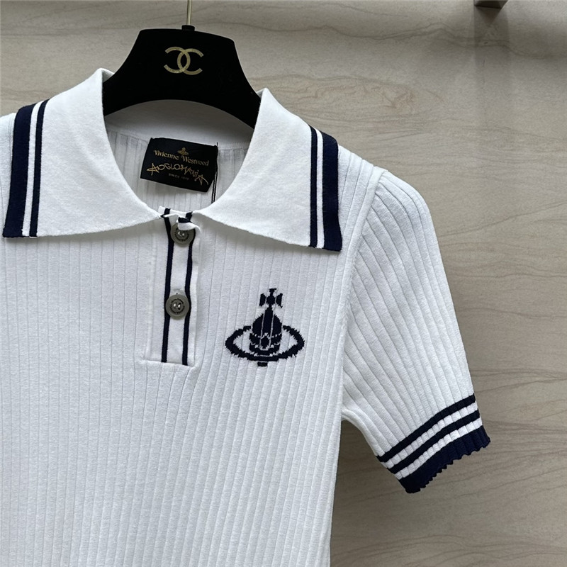 Vivienne Westwood Polo collar top replicas clothes