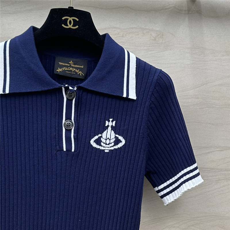 Vivienne Westwood Polo collar top replicas clothes