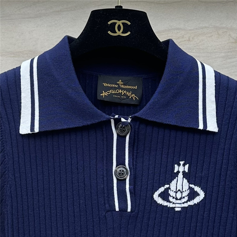 Vivienne Westwood Polo collar top replicas clothes