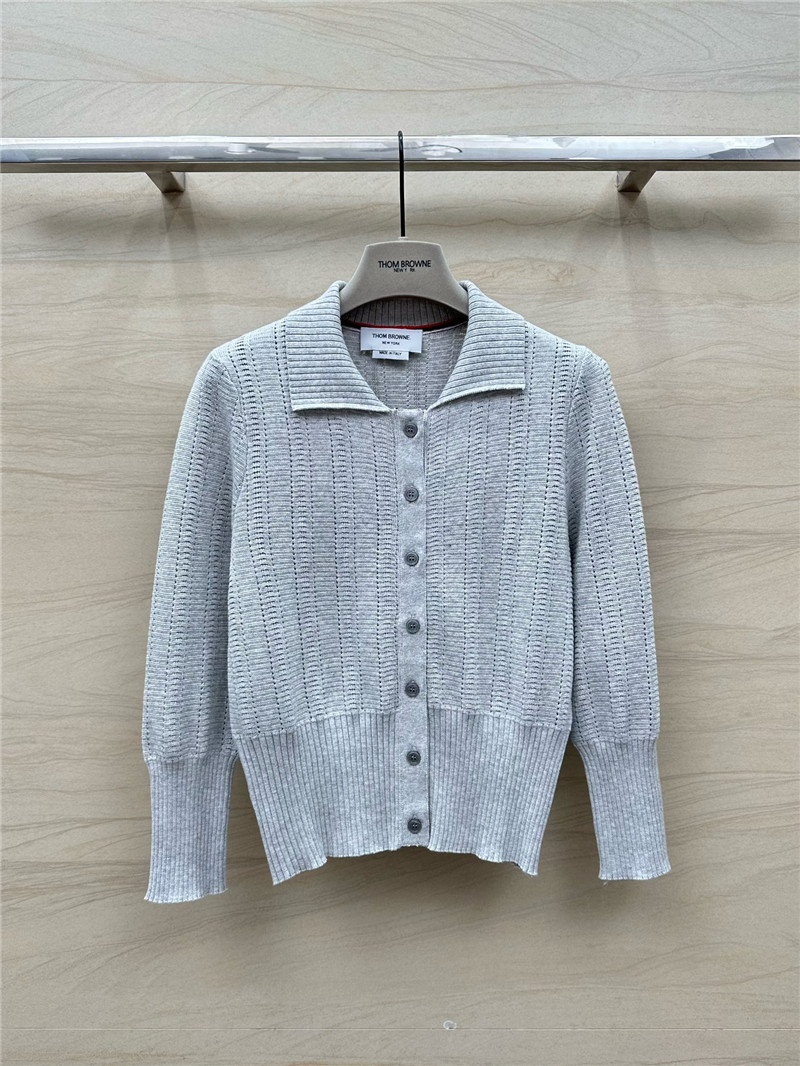 Thom Browne Short Knitted Cardigan