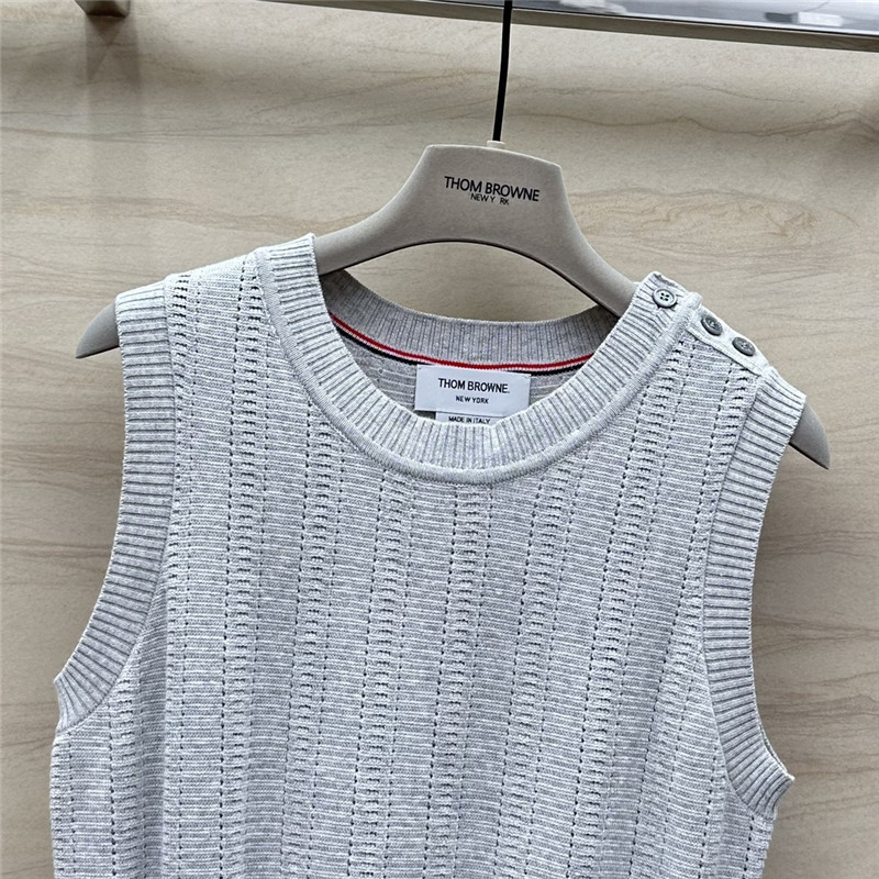 ThomBrowne hollow knitted vest replicas clothes