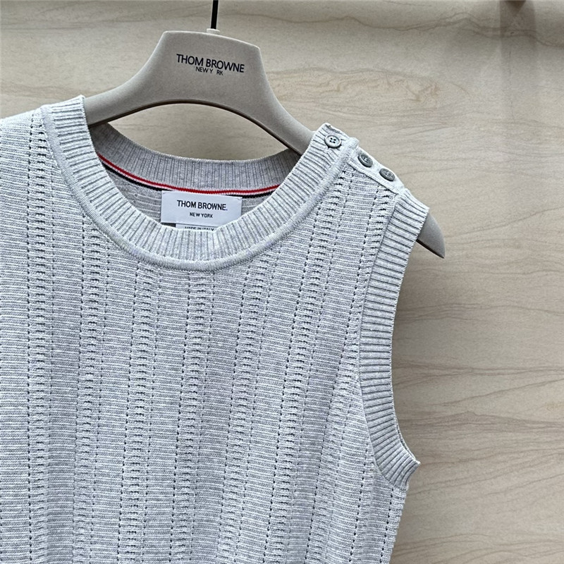ThomBrowne hollow knitted vest replicas clothes