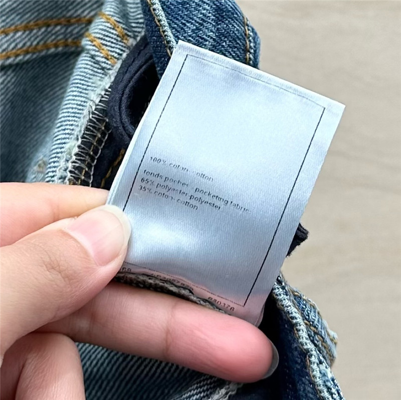 Ch**el denim straight pants replica clothing sites