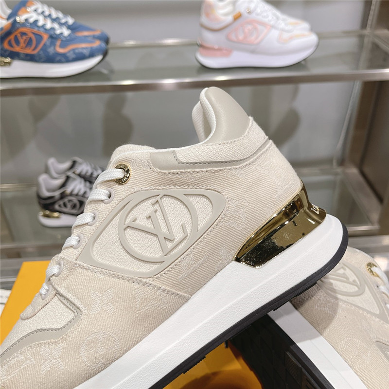 Louis Vuitton LV Logo Run Away Sneakers in Beige