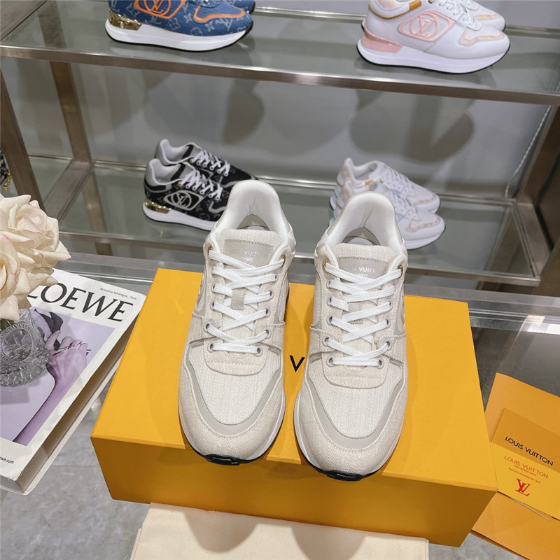 Louis Vuitton LV Logo Run Away Sneakers in Beige