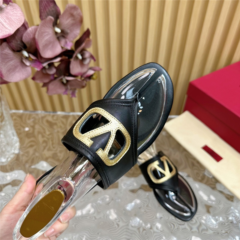 valentino hollow logo slippers margiela replica shoes