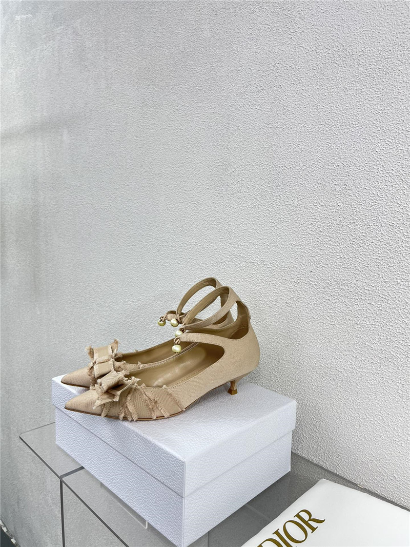 dior bow CD embroidery series sandals best replica shoes website