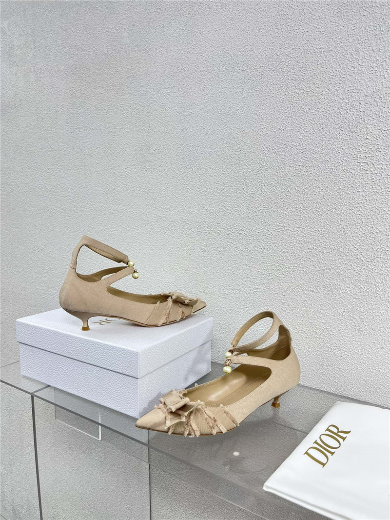 dior bow CD embroidery series sandals best replica shoes website