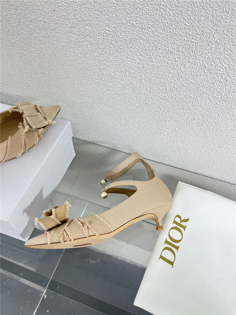 dior bow CD embroidery series sandals best replica shoes website