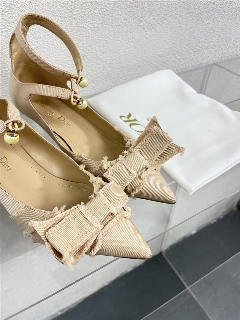 dior bow CD embroidery series sandals best replica shoes website