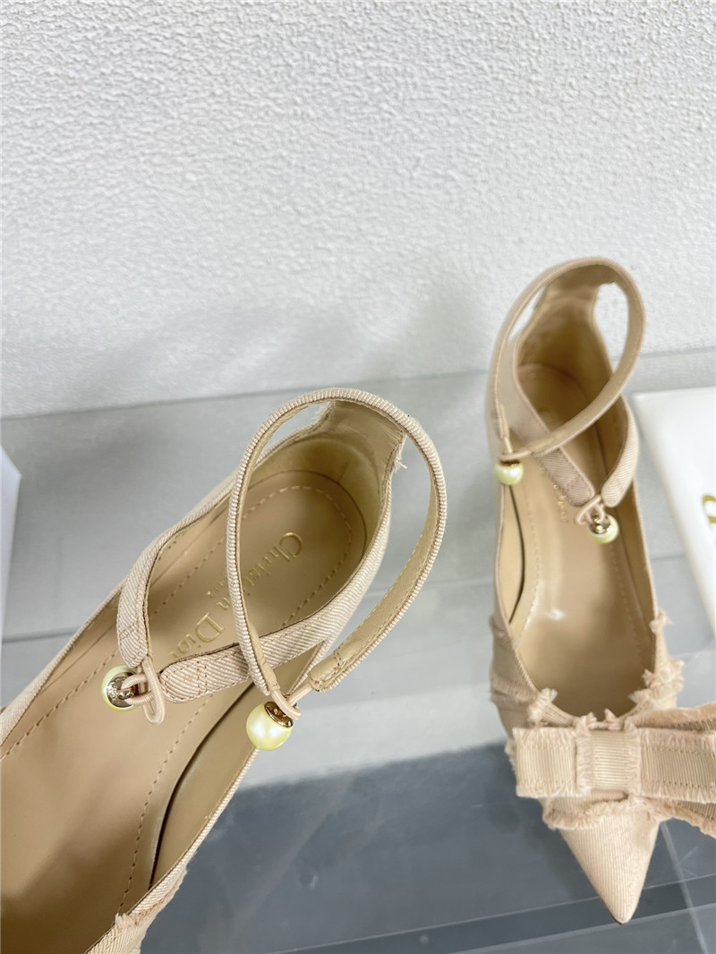 dior bow CD embroidery series sandals best replica shoes website