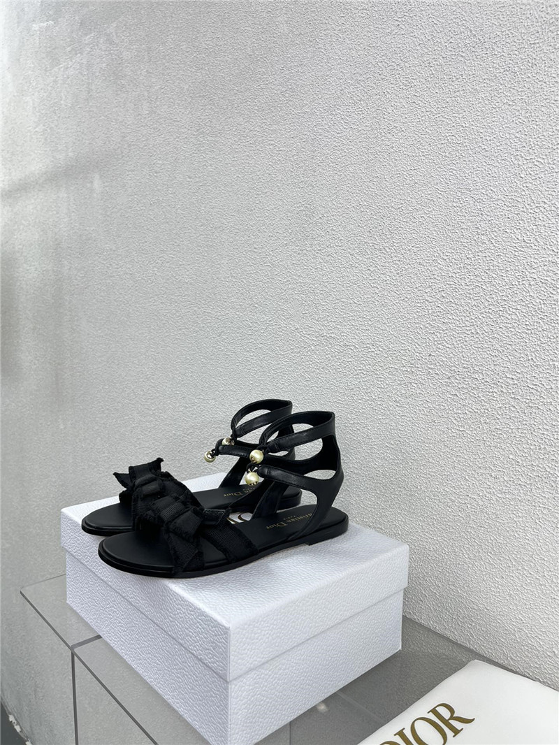 dior bow CD embroidery series sandals best replica shoes website
