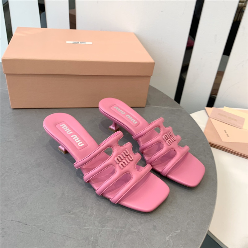 miumiu hollow octopus low heel sandals replica shoes