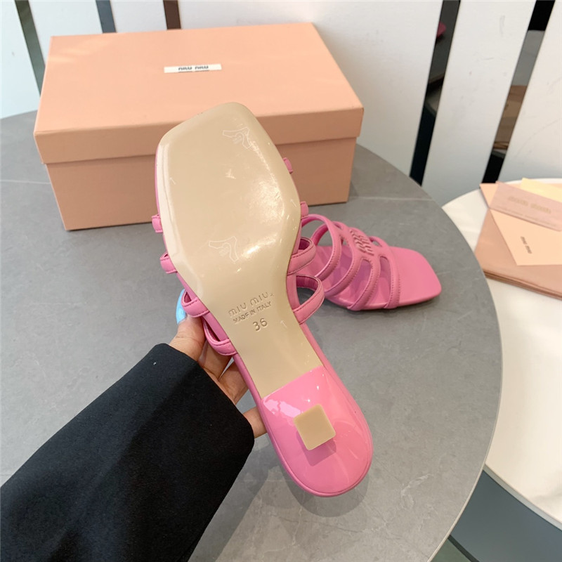 M1um1u hollow octopus low heel sandals replica shoes