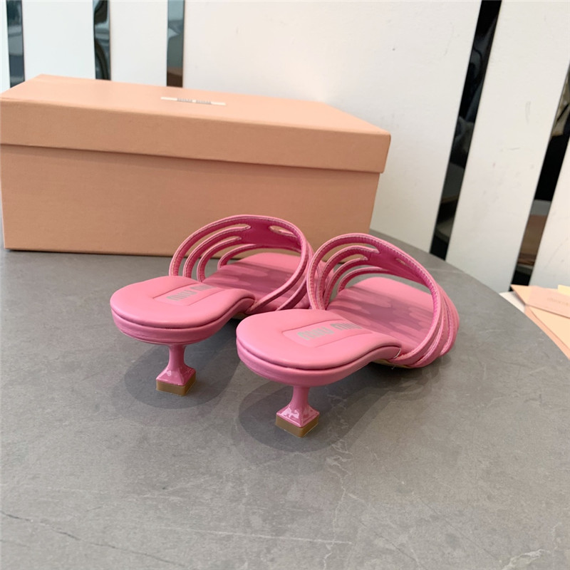 M1um1u hollow octopus low heel sandals replica shoes