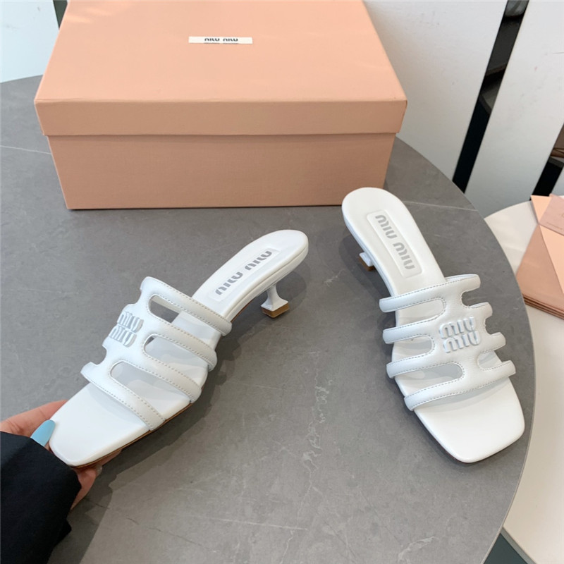 miumiu hollow octopus low heel sandals replica shoes