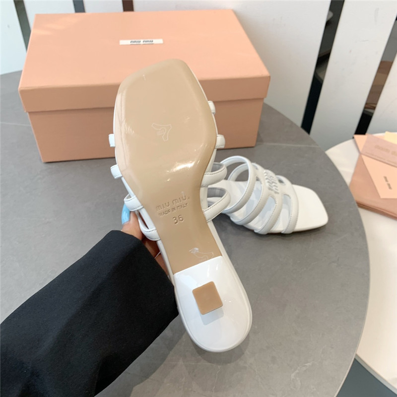 miumiu hollow octopus low heel sandals replica shoes