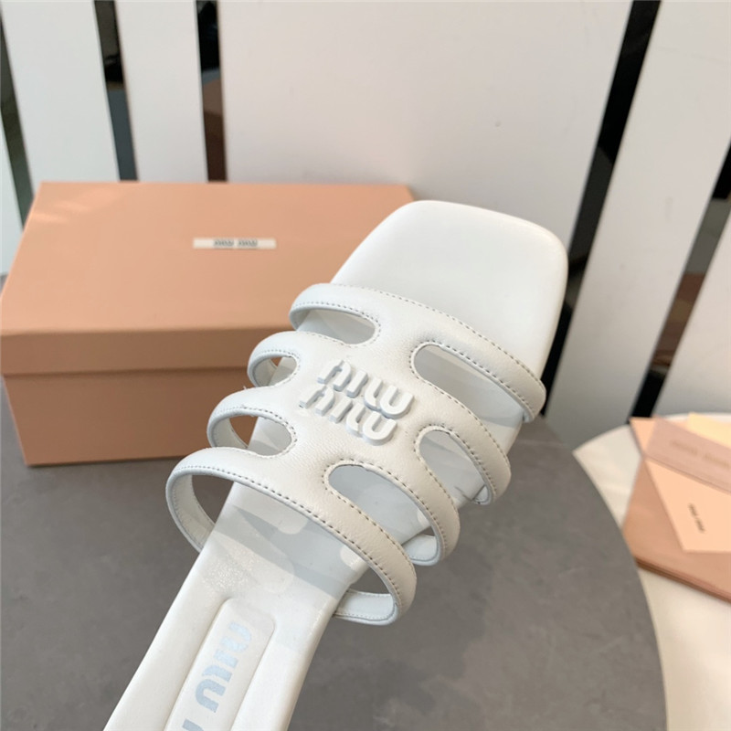 miumiu hollow octopus low heel sandals replica shoes