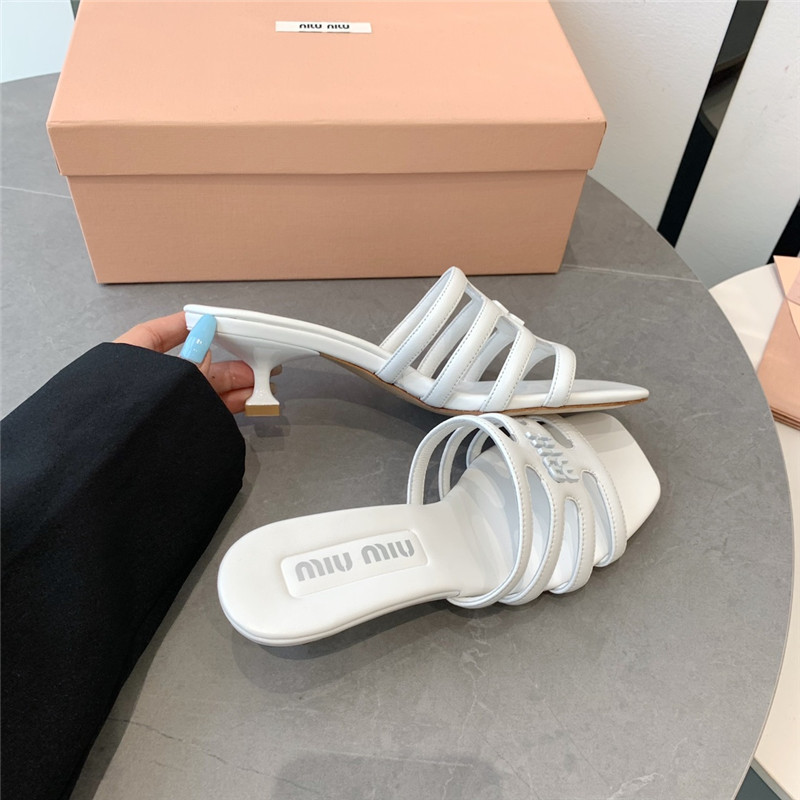 miumiu hollow octopus low heel sandals replica shoes