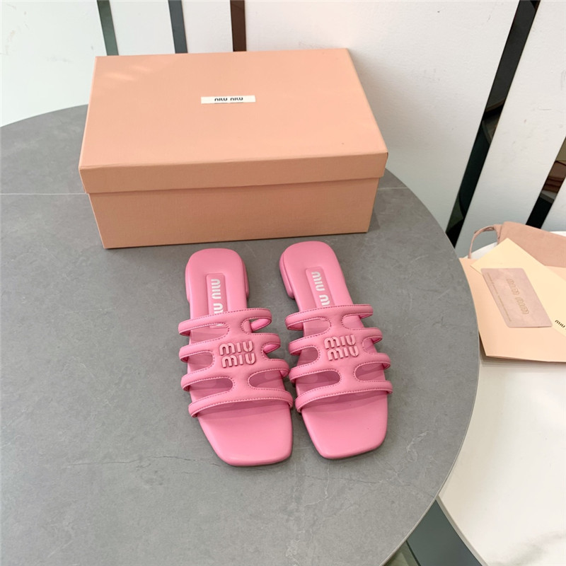 miumiu hollow octopus low heel sandals replica shoes