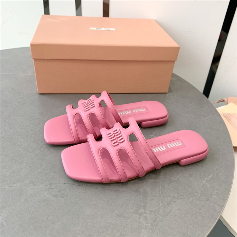 miumiu hollow octopus low heel sandals replica shoes