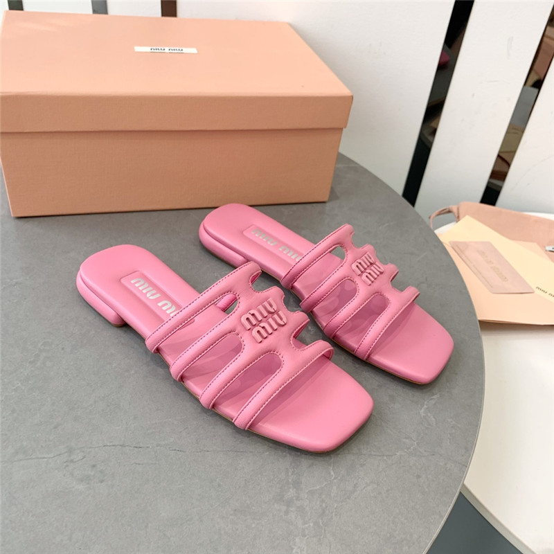 miumiu hollow octopus low heel sandals replica shoes