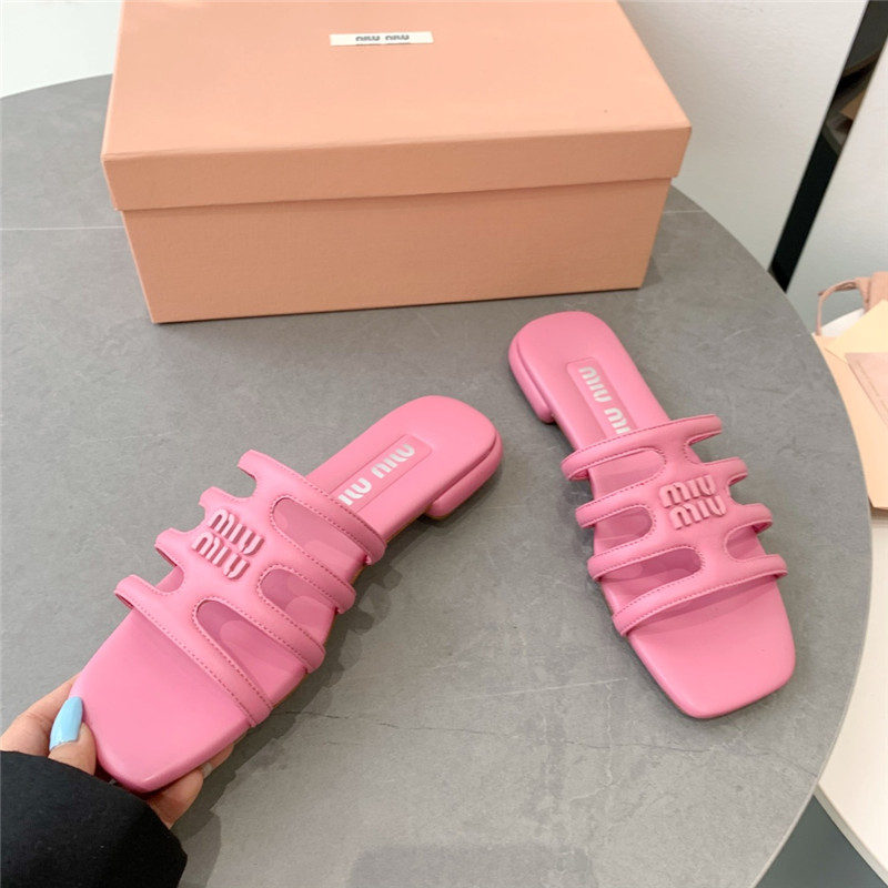 miumiu hollow octopus low heel sandals replica shoes