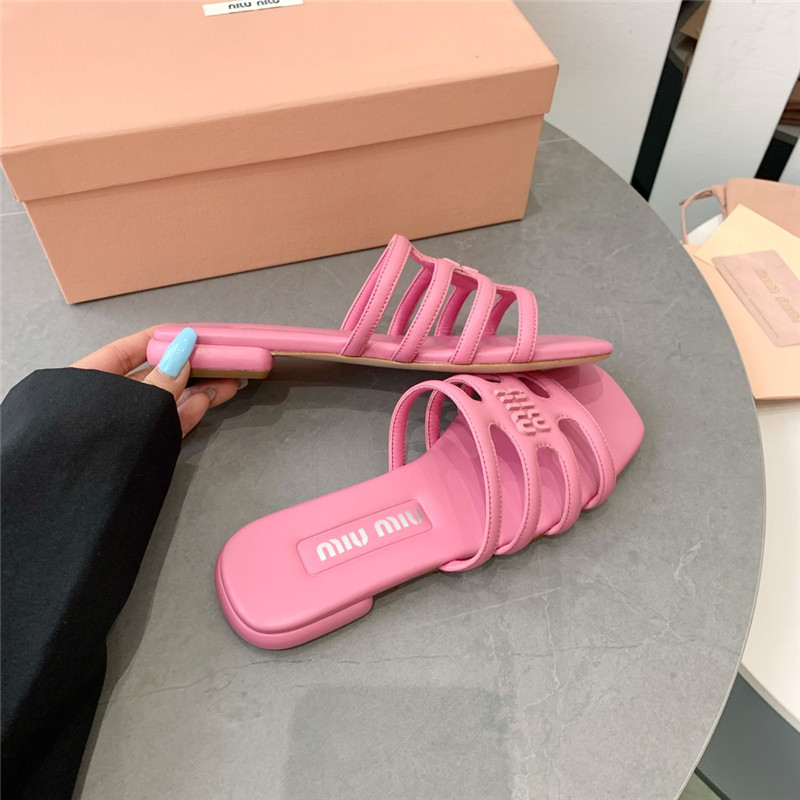 miumiu hollow octopus low heel sandals replica shoes